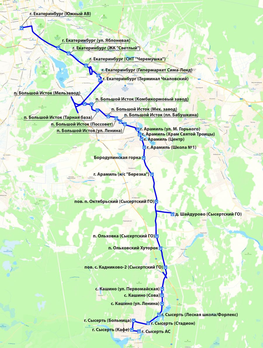 Первый обновленный маршрут из Сысерти в Екатеринбург запущен по поручению  Евгения Куйвашева - Новости Свердловской области - Информационный портал  Свердловской области